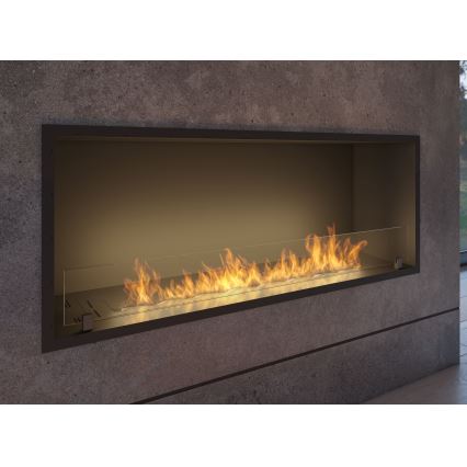 InFire - Вбудований Біокамін 49,4x124,4 см 6kW чорний