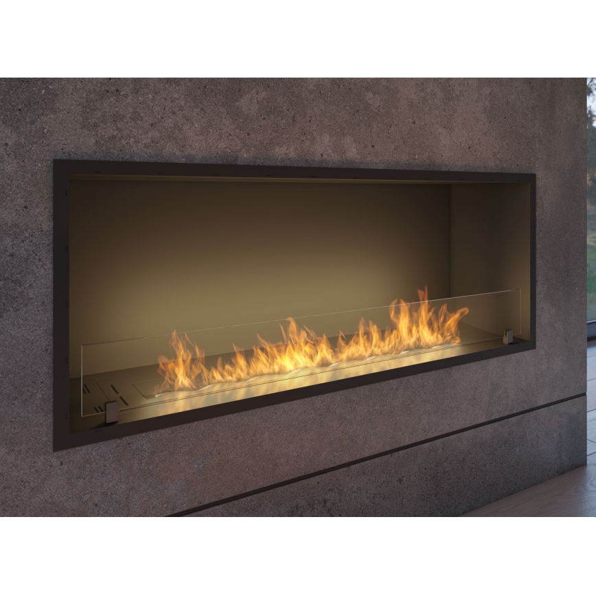 InFire - Вбудований Біокамін 49,4x124,4 см 6kW чорний