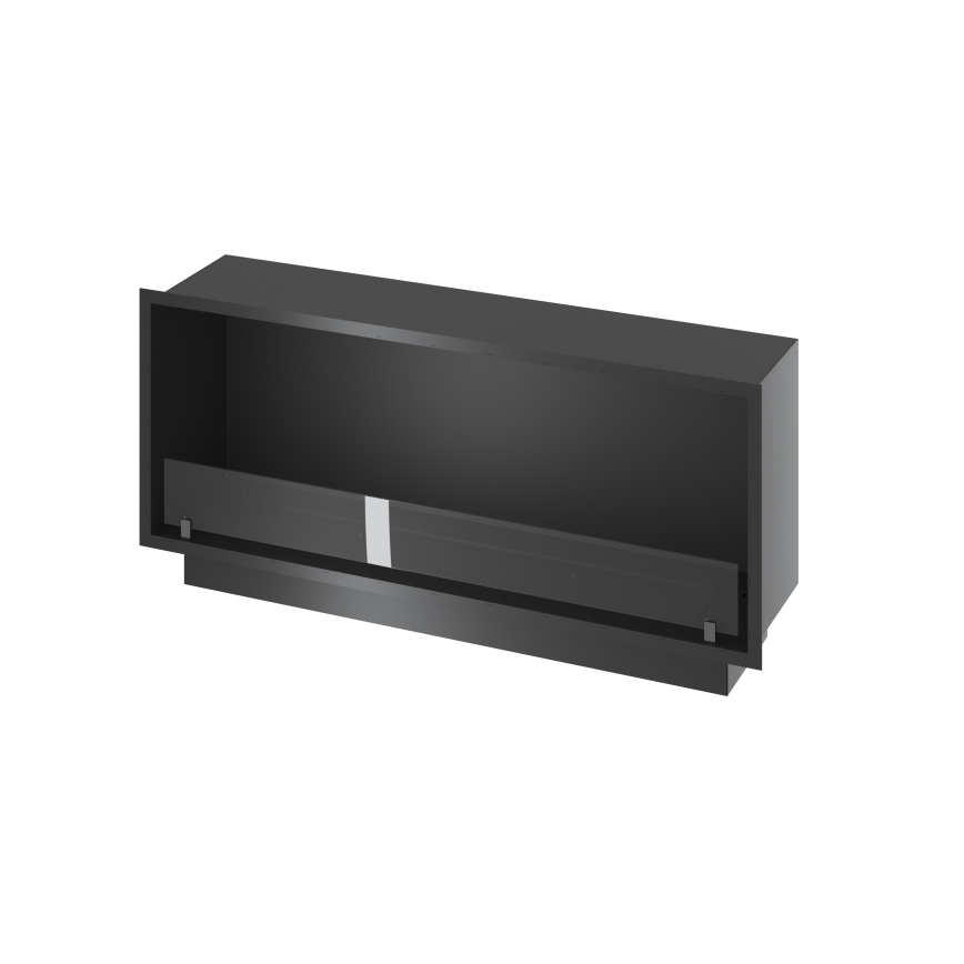 InFire - Вбудований Біокамін 49,4x124,4 см 6kW чорний
