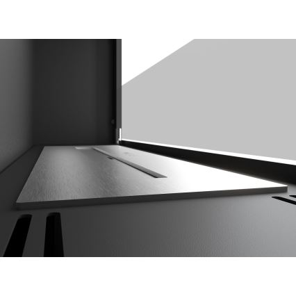 InFire - Вбудований біокамін 49x90 см 3кВт чорний