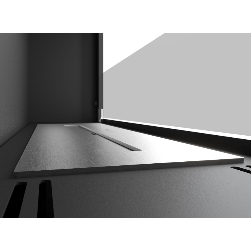 InFire - Вбудований біокамін 49x90 см 3кВт чорний