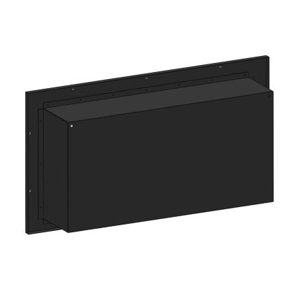 InFire - Вбудований біокамін 49x90 см 3кВт чорний