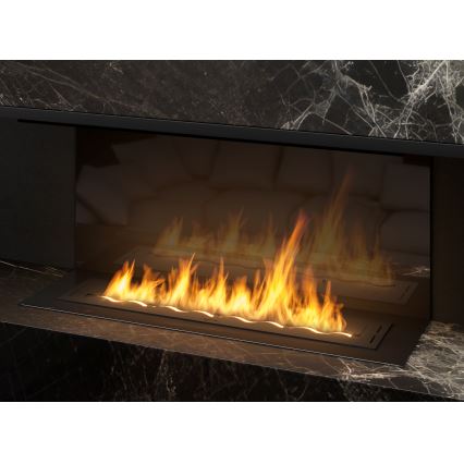 InFire - Вбудований Біокамін 7,5x100 см 6kW чорний
