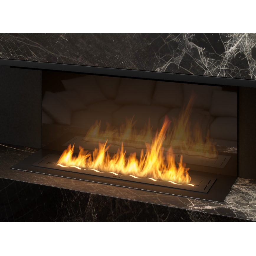 InFire - Вбудований Біокамін 7,5x100 см 6kW чорний