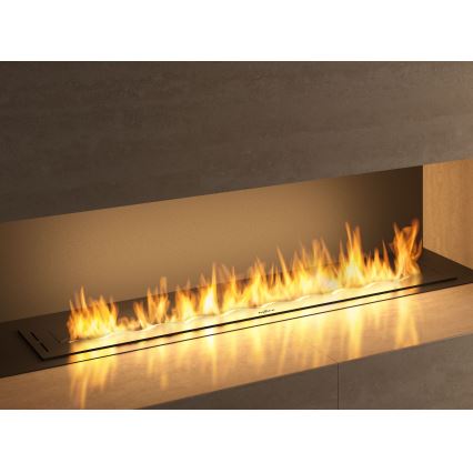 InFire - Вбудований Біокамін 7,5x120 см 7kW чорний