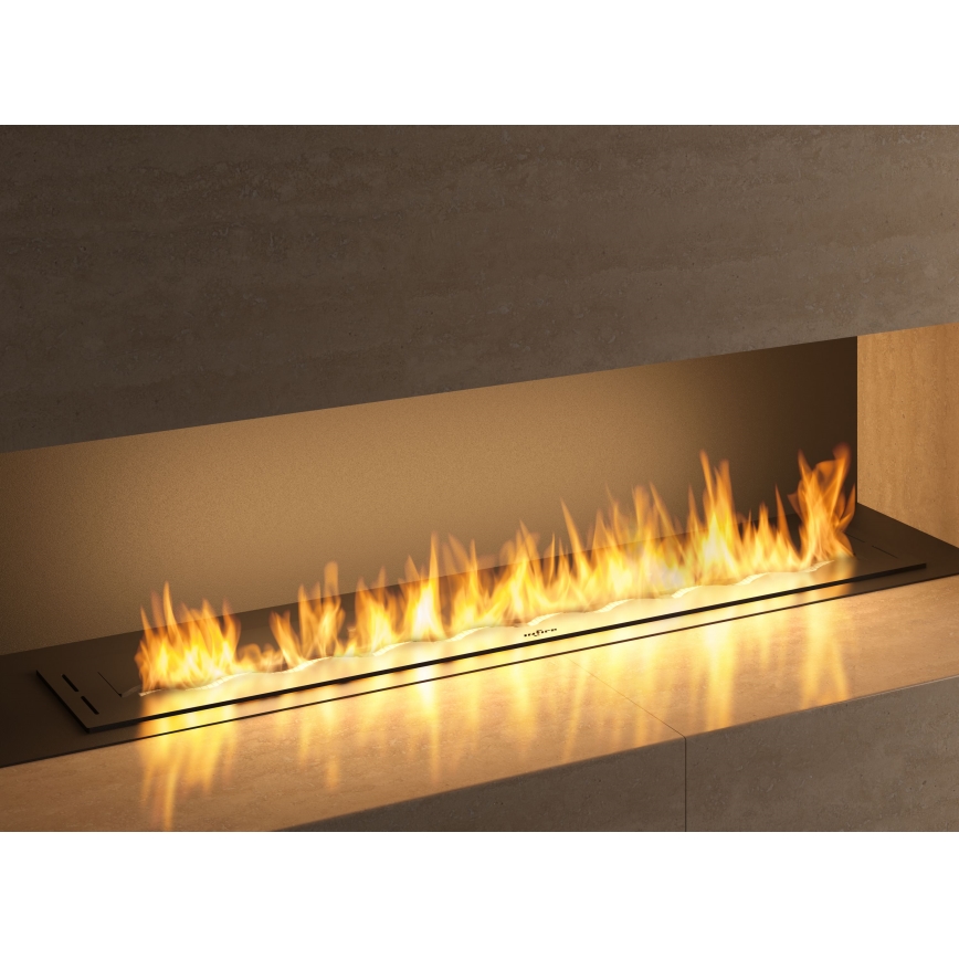 InFire - Вбудований Біокамін 7,5x120 см 7kW чорний
