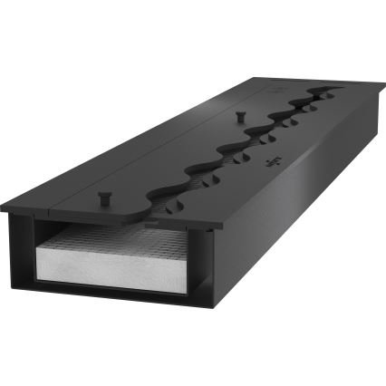 InFire - Вбудований Біокамін 7,5x120 см 7kW чорний