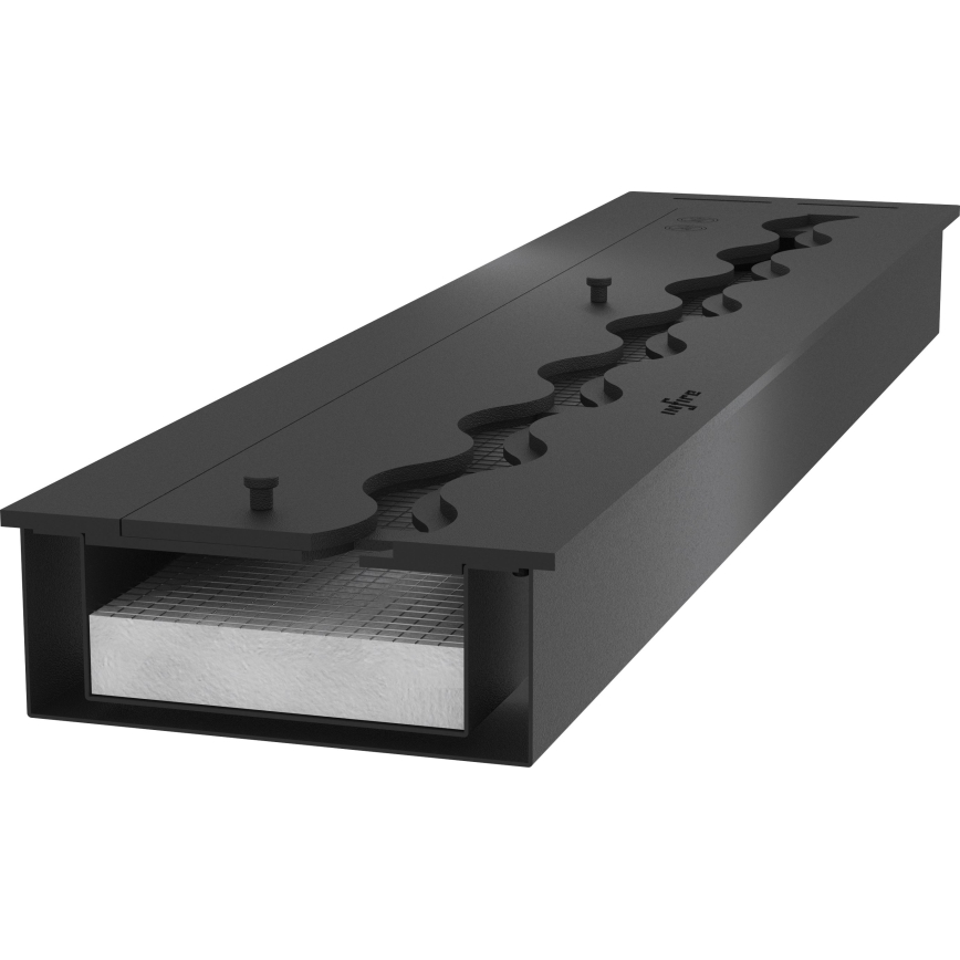 InFire - Вбудований Біокамін 7,5x120 см 7kW чорний