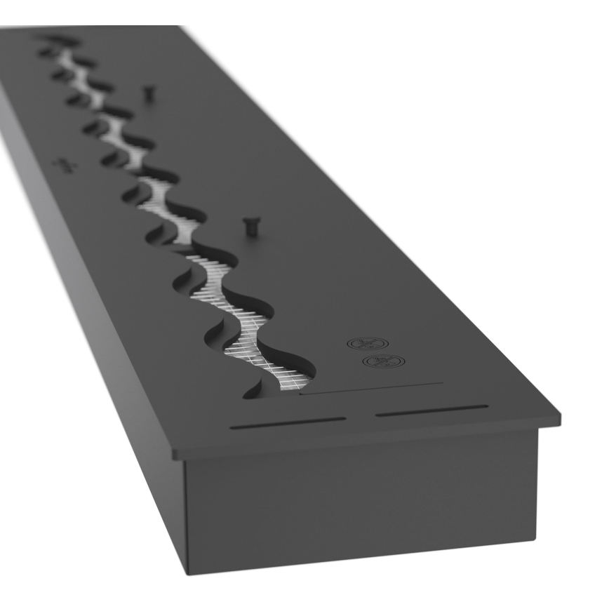 InFire - Вбудований Біокамін 7,5x120 см 7kW чорний