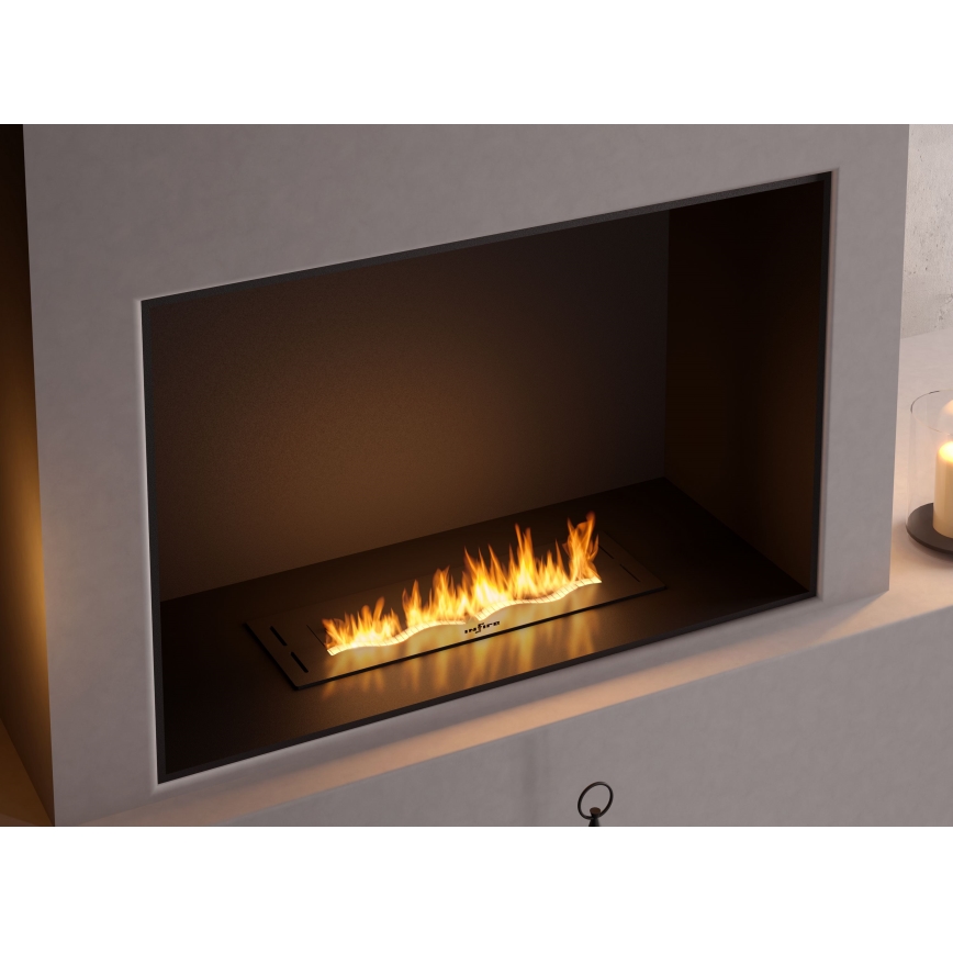 InFire - Вбудований Біокамін 7,5x50 см 3,5kW чорний