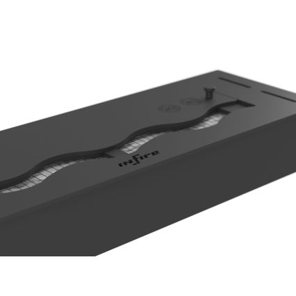 InFire - Вбудований Біокамін 7,5x60 см 3,5kW чорний