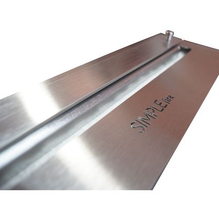 InFire - Вбудований Біокамін 79x55 см 3кВт чорний