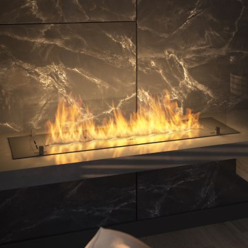 InFire - Вбудований Біокамін 8,5x120 см 6kW чорний