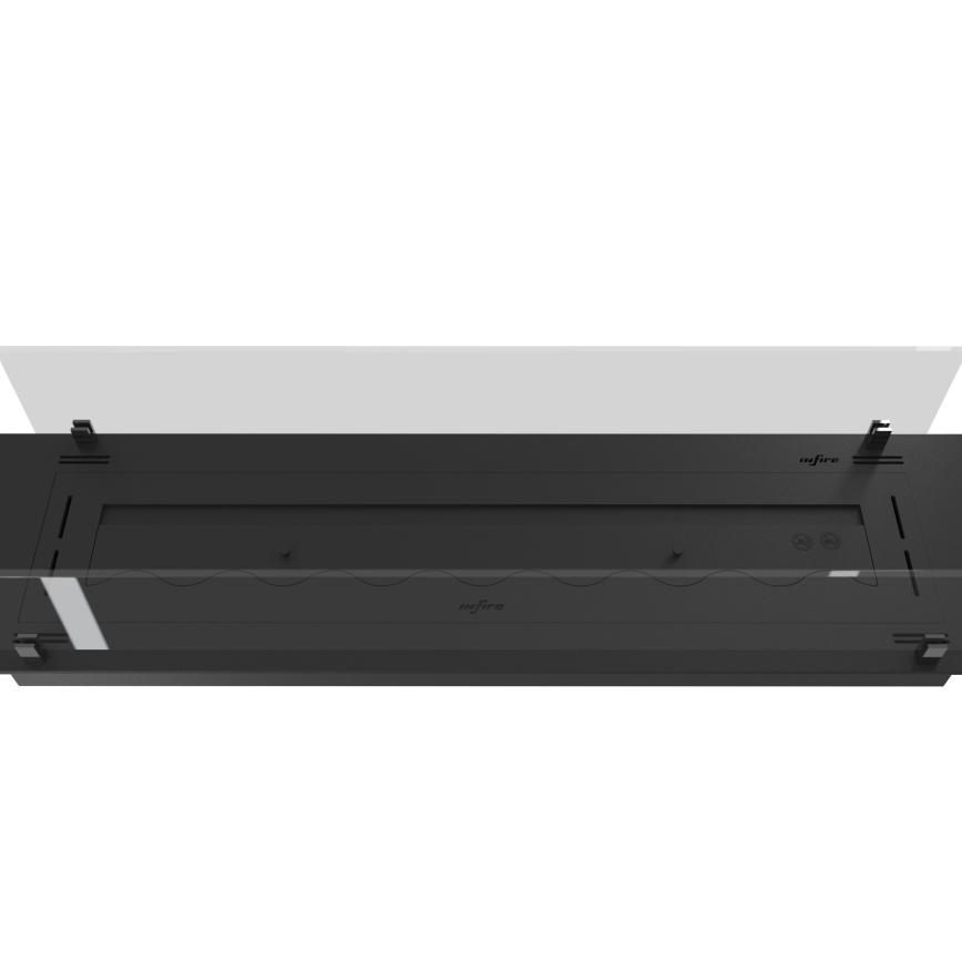 InFire - Вбудований Біокамін 8,5x120 см 6kW чорний