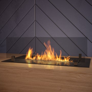 InFire - Вбудований Біокамін 8,5x60 см 3,5kW чорний