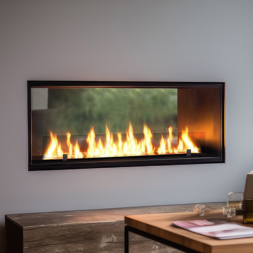 InFire - Встроенный биокамин 48,5x123,5 см 6kW черный