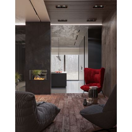 InFire - Встроенный биокамин 48,5x83,5 см 3,5kW черный