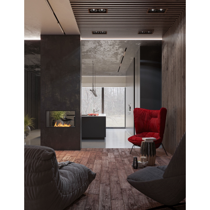 InFire - Встроенный биокамин 48,5x83,5 см 3,5kW черный