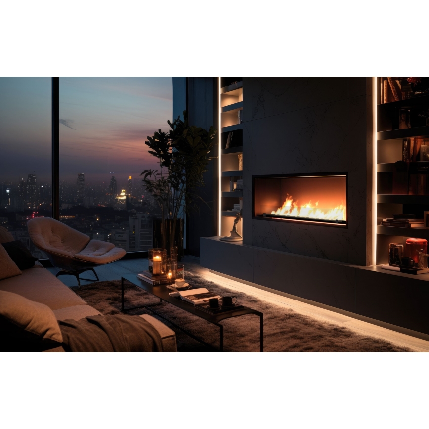 InFire - Встроенный биокамин 49,4x124,4 см 6kW черный
