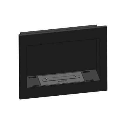 InFire - Встроенный биокамин 49x60 см 3kW черный