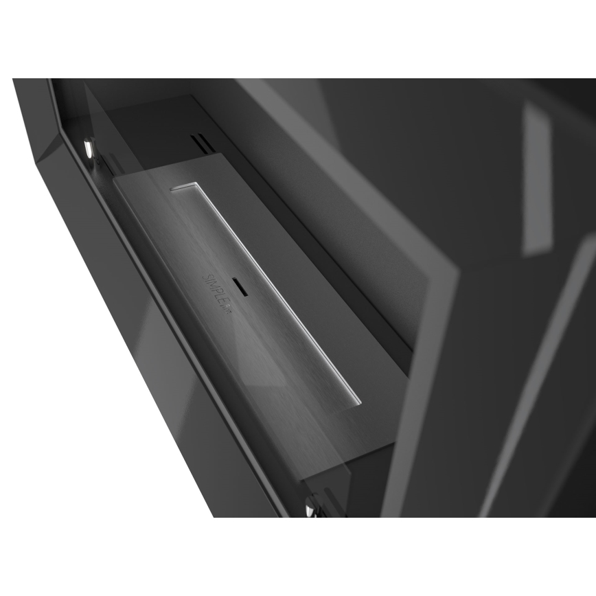 InFire - Встроенный биокамин 49x90 см 3kW черный