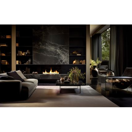 InFire - Встроенный биокамин 7,5x100 см 6kW черный