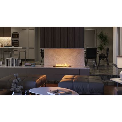 InFire - Встроенный биокамин 7,5x60 см 3,5kW черный