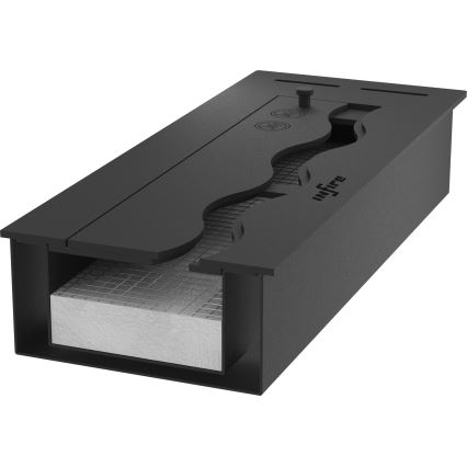 InFire - Встроенный биокамин 7,5x60 см 3,5kW черный