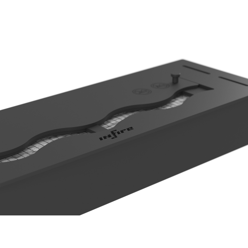 InFire - Встроенный биокамин 7,5x60 см 3,5kW черный