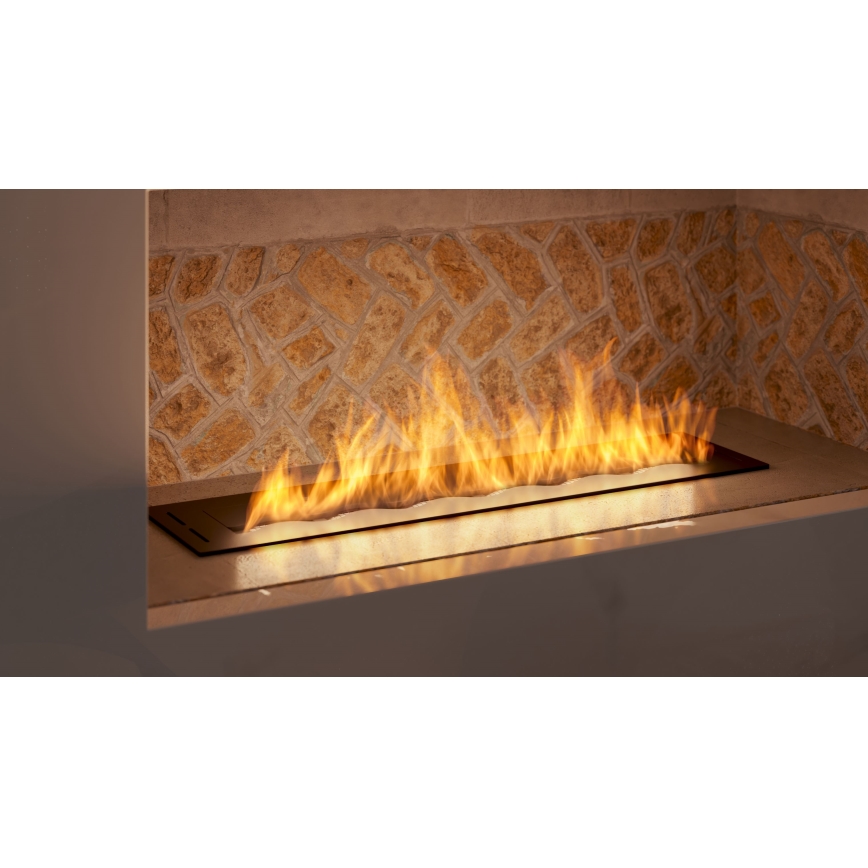 InFire - Встроенный биокамин 7,5x80 см 6kW черный