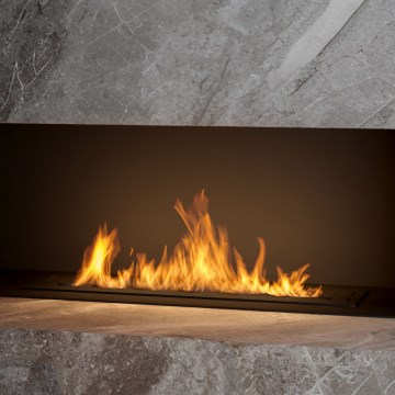 InFire - Встроенный биокамин 7,5x80 см 6kW черный