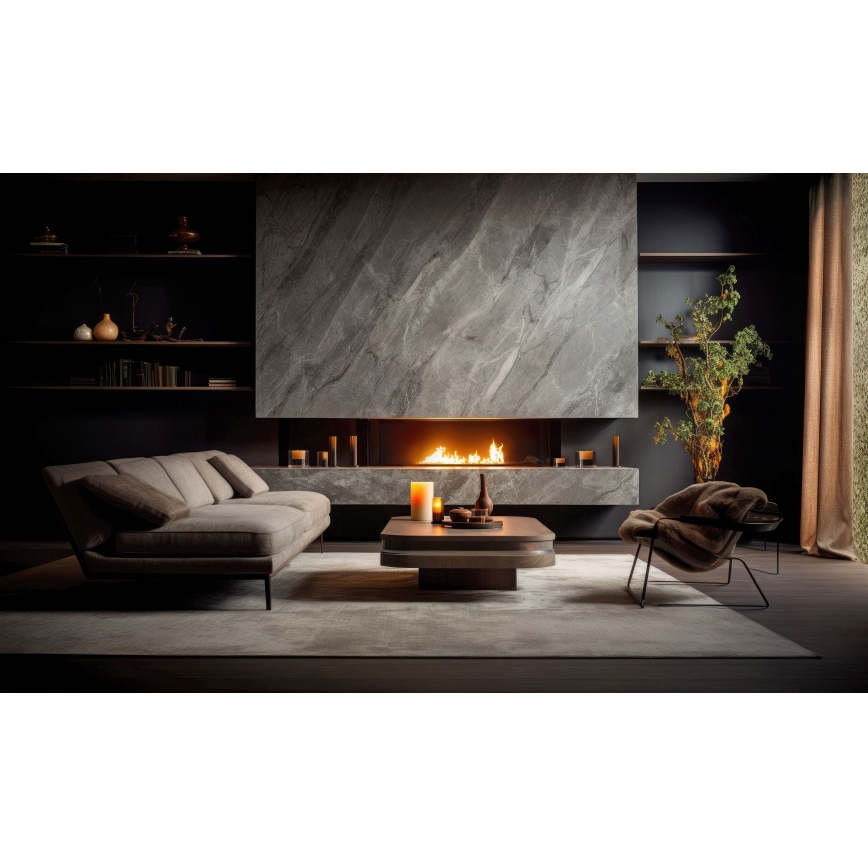 InFire - Встроенный биокамин 7,5x80 см 6kW черный