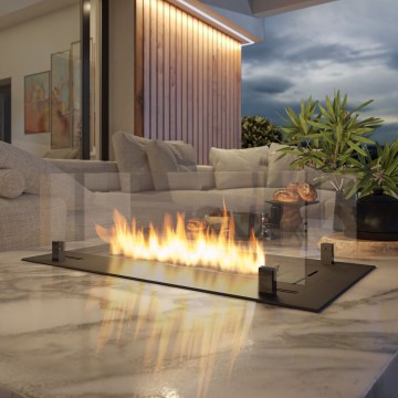 InFire - Встроенный биокамин 8,5x80 см 3,5kW черный