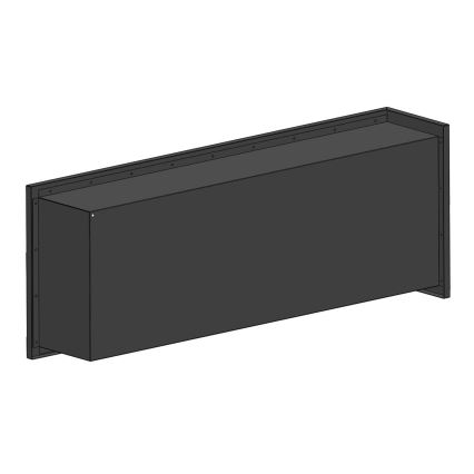 InFire - Кутовий Біокамін 45x120 см 3 кВт чорний