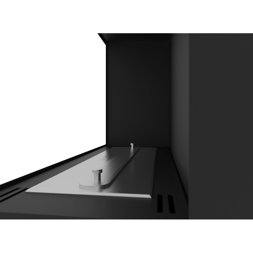 InFire - Кутовий Біокамін 45x60 см 3 кВт чорний