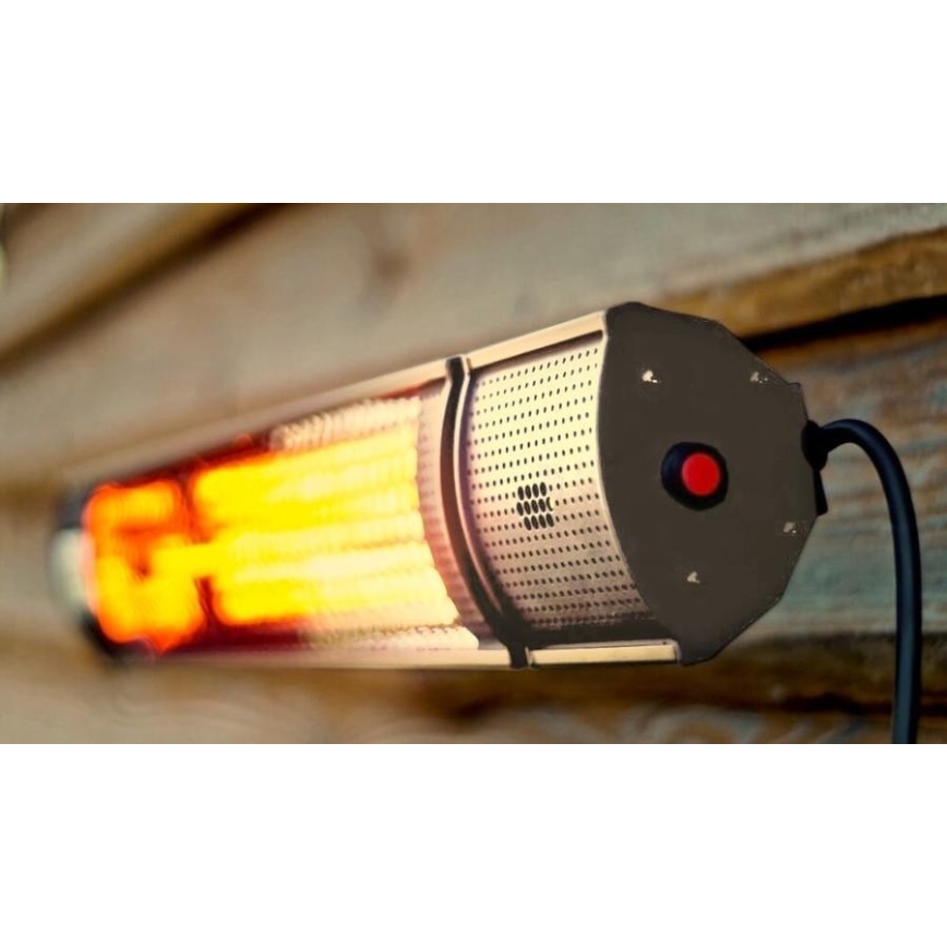 Инфракрасный обогреватель 1000/2000W/230V IP55 + дистанционное управление