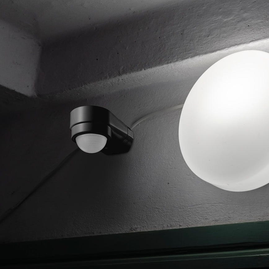 Инфракрасный уличный датчик движения 240° 600W/230V IP65 черный