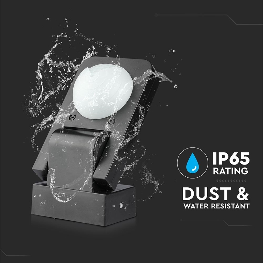 Инфракрасный уличный датчик движения 360° 1000W/230V IP65 черный