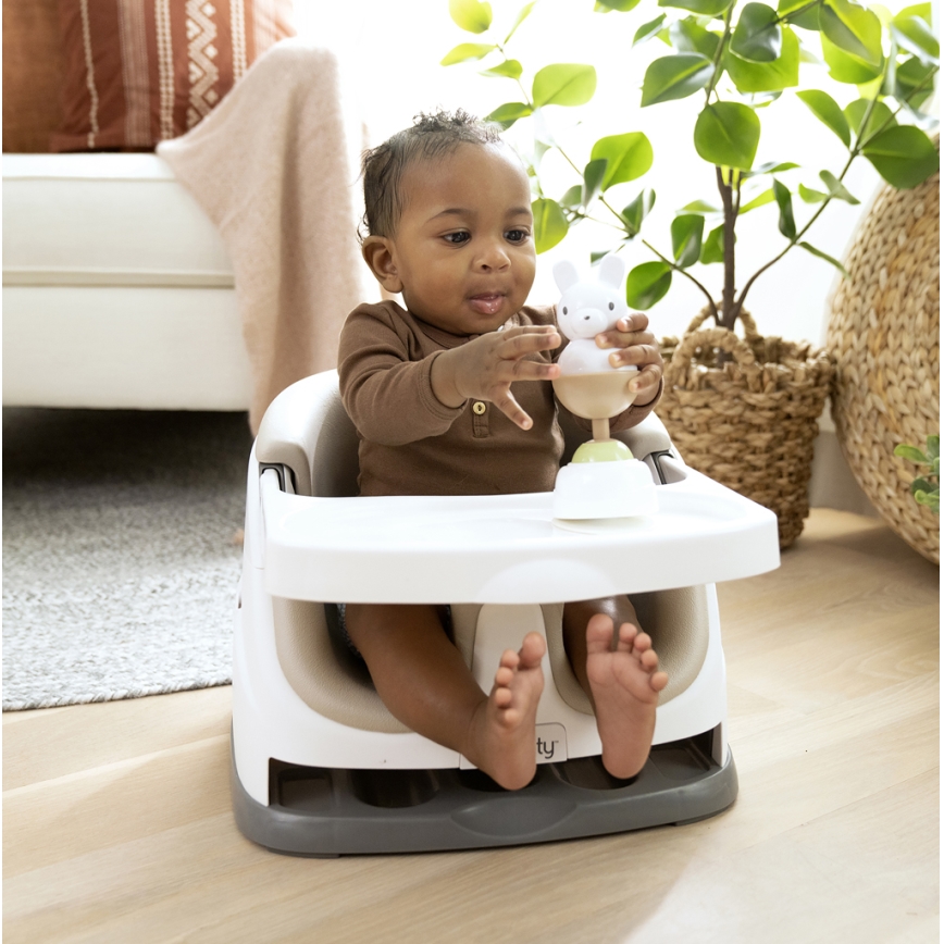 Ingenuity - Детское сиденье 2в1 BABY BASE бежевый