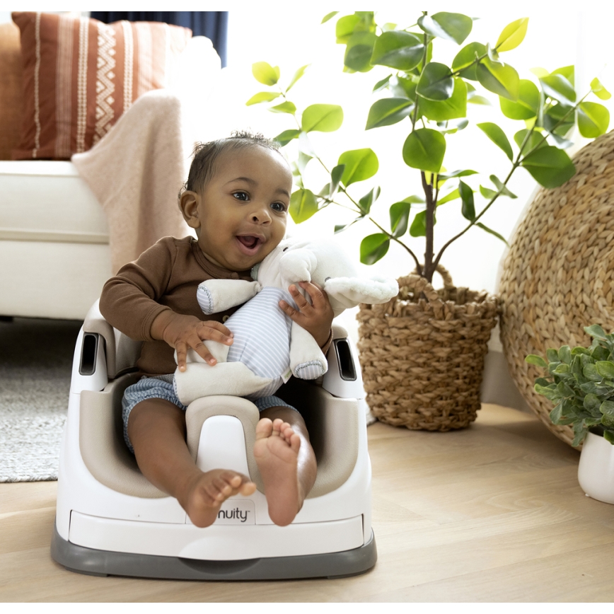 Ingenuity - Детское сиденье 2в1 BABY BASE бежевый