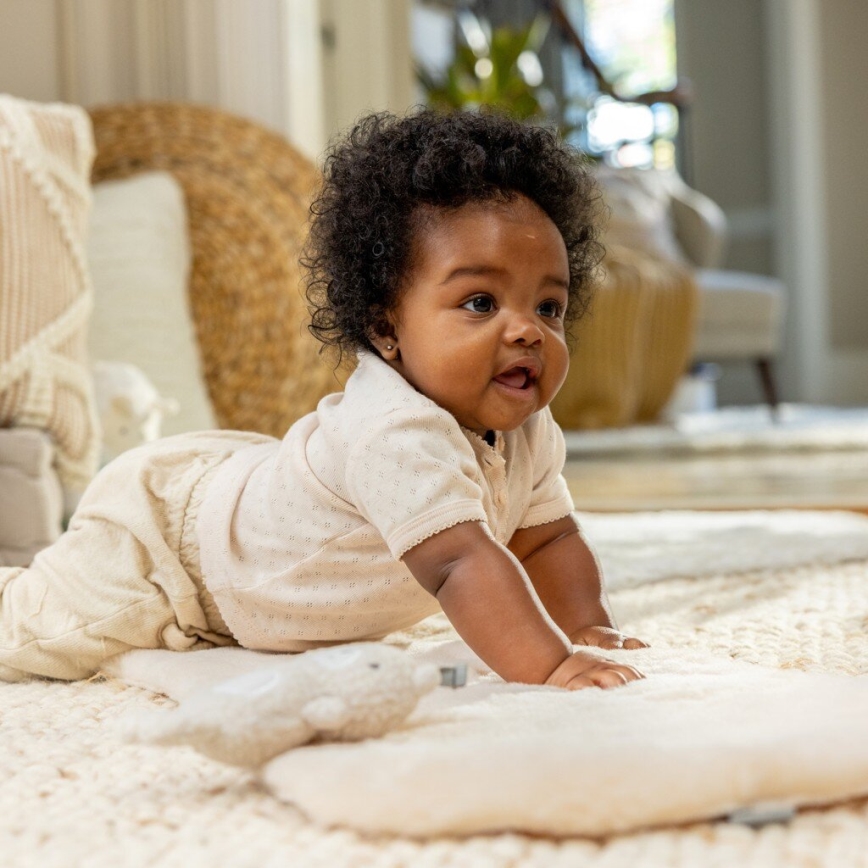 Ingenuity - Детское вибрирующее кресло-качалка с музыкой EVERY SEASON 3xC серый