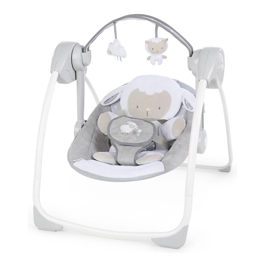 Ingenuity - Детское кресло-качалка с мелодией CUDDLE LAMB 4xLR14