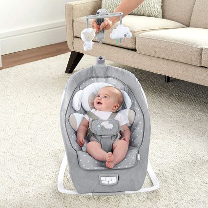 Ingenuity - Детское кресло-качалка с музыкой CUDDLE LAMB 3xLR14