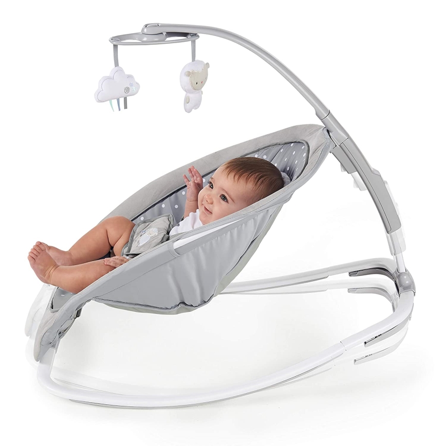 Ingenuity - Детское кресло-качалка с музыкой CUDDLE LAMB 3xLR14