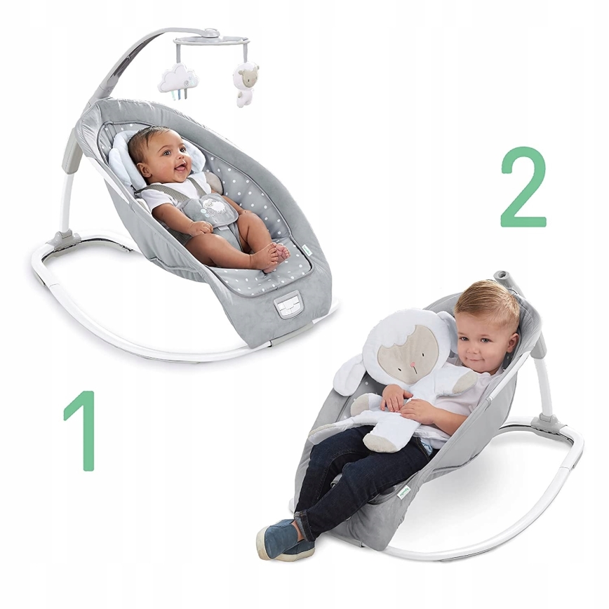 Ingenuity - Детское кресло-качалка с музыкой CUDDLE LAMB 3xLR14