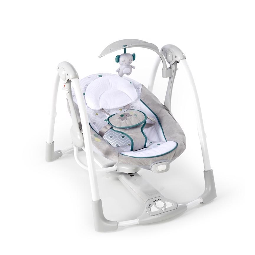Ingenuity - Дитяче вібруюче крісло-гойдалка з музикою 2в1 NASH 4xLR20