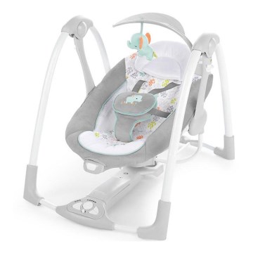 Ingenuity - Дитяче вібруюче крісло-гойдалка з музикою 2в1 WIMBERLY 4xD + 1xC