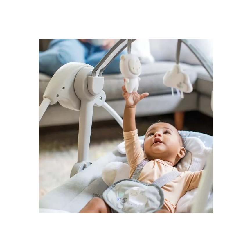 Ingenuity - Дитяча гойдалка з мелодією CUDDLE LAMB 4xLR14