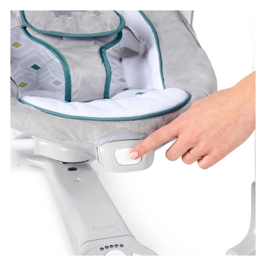 Ingenuity - Дитяча вібруюча гойдалка з мелодією 2в1 NASH 4xLR20