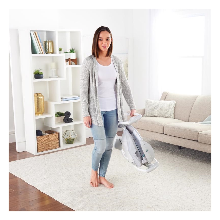 Ingenuity - Дитяча вібруюча гойдалка з мелодією 2в1 NASH 4xLR20